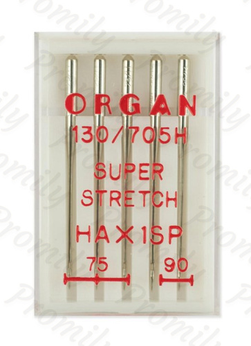 Иглы супер cтрейч №№ 75(3),90(2), Organ, 5 шт от магазина Promily в Москве