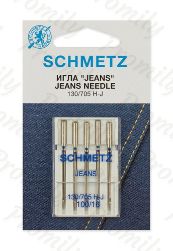 Иглы для джинсы №100, Schmetz, 5шт от магазина Promily в Москве